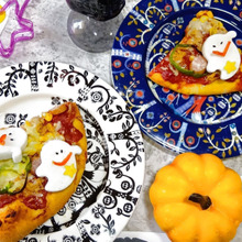 【簡単!ハロウィン料理】休日のランチに楽しく、美味しい、おばけピザ~!