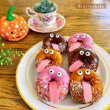 【ハロウィン】秒で作れる!ぺろりんドーナツモンスター