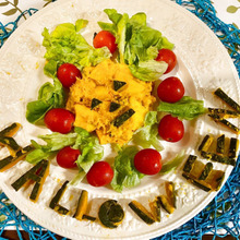 かぼちゃの皮まで無駄なく使うフルーティなパンプキンサラダ