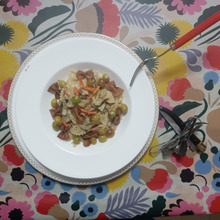 ファラファーレなタラコパスタ、試作!こまちリクエスト