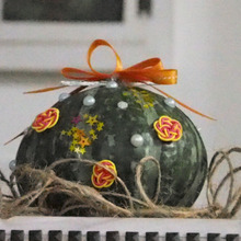 「ミニかぼちゃ」をデコレーション!キュン!!