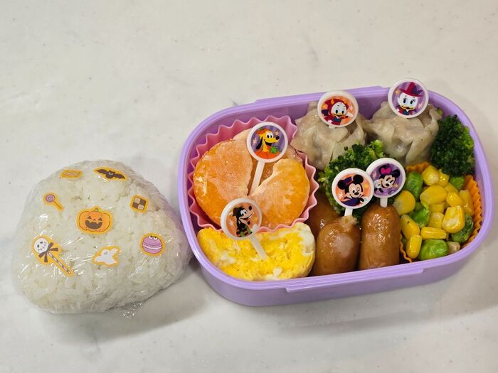 不器用でもできる!簡単ハロウィン弁当。