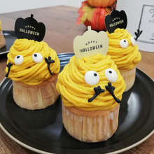 【かぼちゃのモンブランで作る】パンプキンモンスター!ハロウィンスイーツ