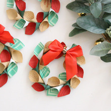 【簡単0円工作】廃材で彩るXmas*手作りクリスマスリースでSDGs