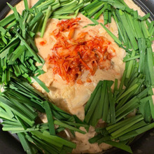 豆乳を買って来て、自分流キムチ鍋♪