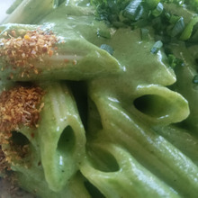 あるもんで・・・な Spinach penne