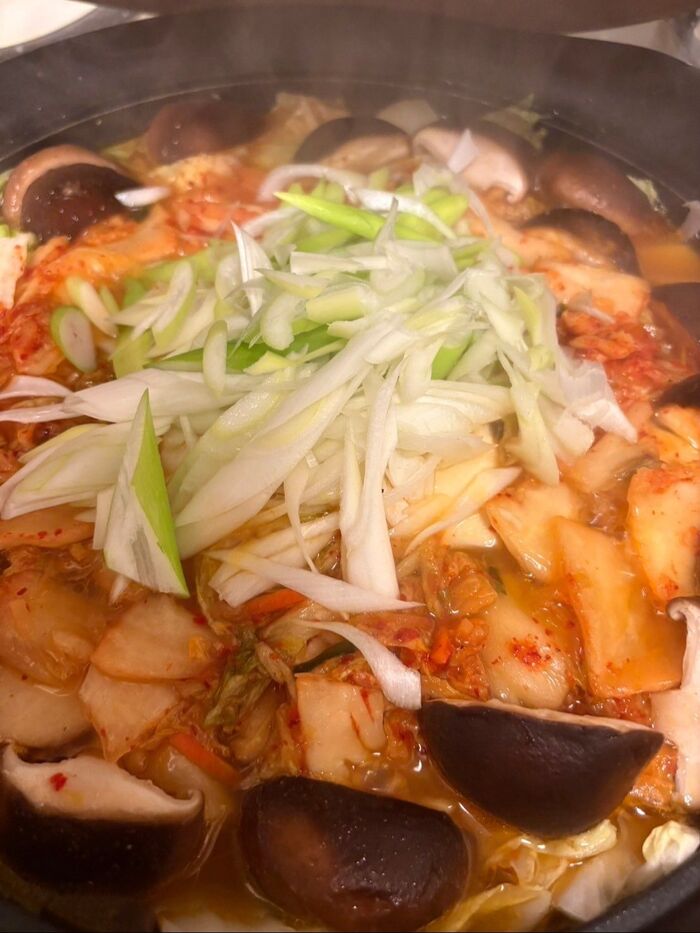 ネギを乗せたら完成です♪