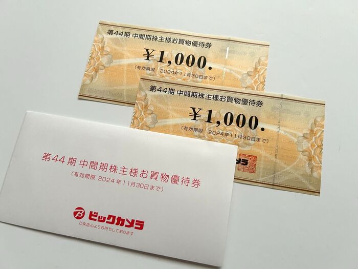 【株主優待】ビックカメラはお買い物優待券がもらえます!!