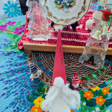 クリスマスカラーを使って「手作りクリスマス飾り」壁掛けなので場所を取らないよ〜