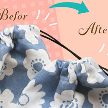 【動画付き】試してみて!片ひも巾着の口をしっかり締める方法