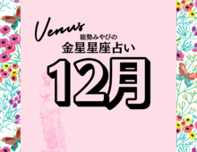 星座別【2024年12月の運勢】能勢みやびの金星占い
