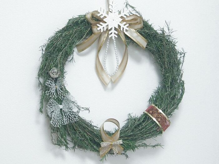 良い香り~~ローズマリーのクリスマスリースです! 初です!