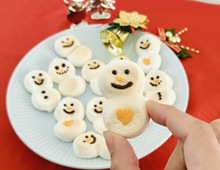 【材料1つ】すぐできる!クリスマス用「マシュマロクッキー」の作り方