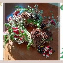 【手作りクリスマスリース】アサガオのツルで簡単に作ろう!