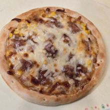 焼鳥缶で簡単!テリヤキチキンのピザ。