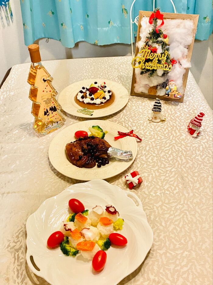 クリスマスチキンはフルーツソースで!