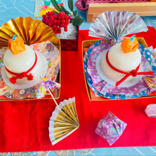 橙のつかない鏡餅!折り紙で折って豪華に飾り付け♪