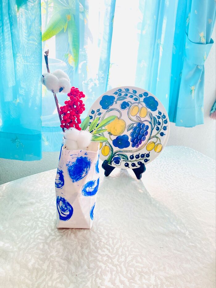 ハンドメイド!お正月用の「花瓶」