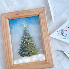 モミの木探して飾り付け!「透明写真で楽しむどこでもツリーパネル」