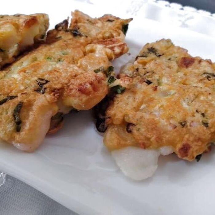 餅入りお好み焼き(餅がとろ~り)