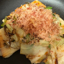 我が家のお餅人気ナンバーワンは<ネギ餅>♪