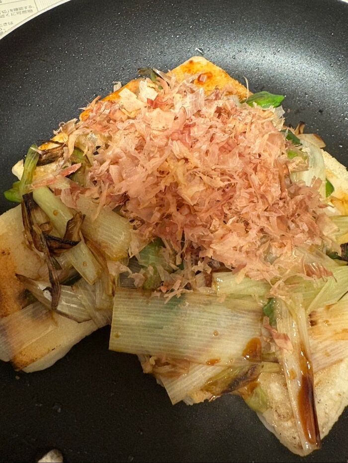 我が家のお餅人気ナンバーワンは<ネギ餅>♪