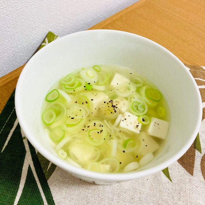 にんにくネギ塩スープ!