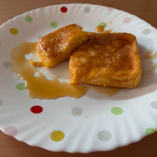 話題の「切り餅でフレンチトースト」作ってみました♪