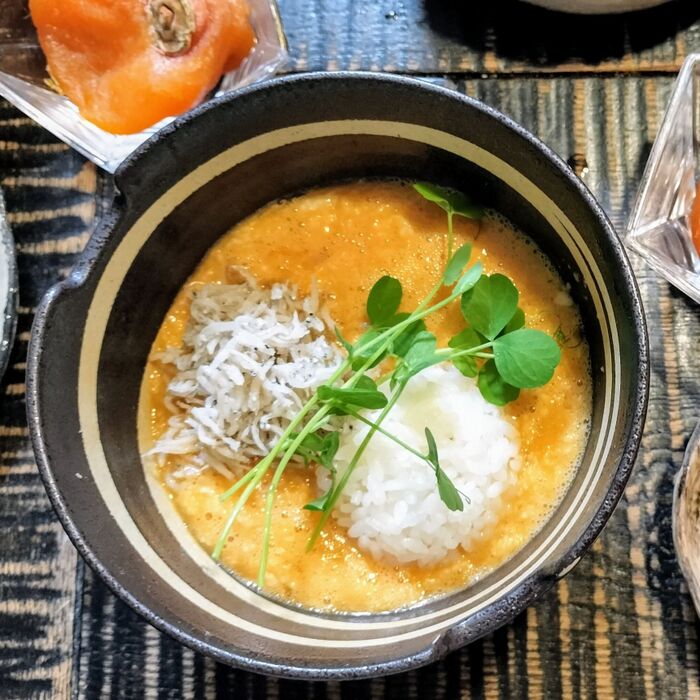 絶品!簡単とろろ卵ご飯!わさび漬け!ほうれん草のお浸し!