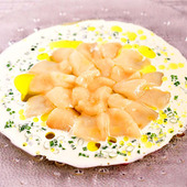 【帆立のカルパッチョ】便利な野菜だし使用!