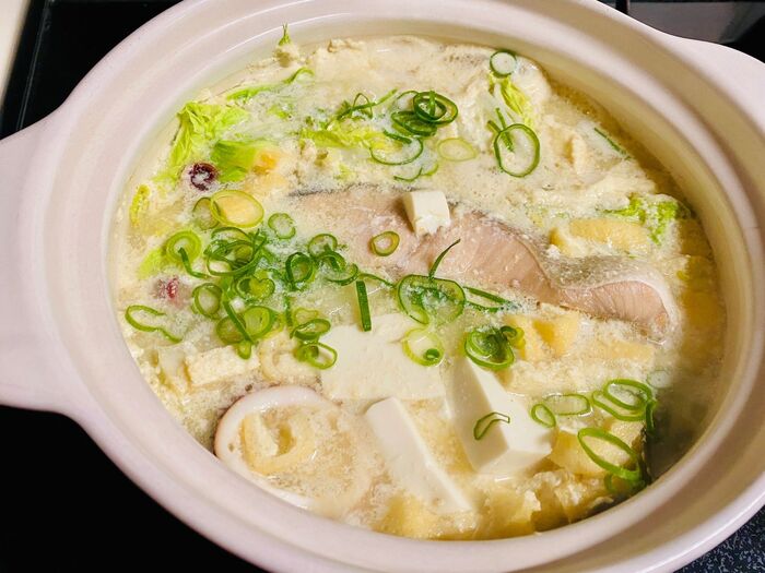 美容!血行にも良い「ごま味噌豆乳鍋」