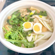 のびにくい「きしめん」でほっかほっか鍋