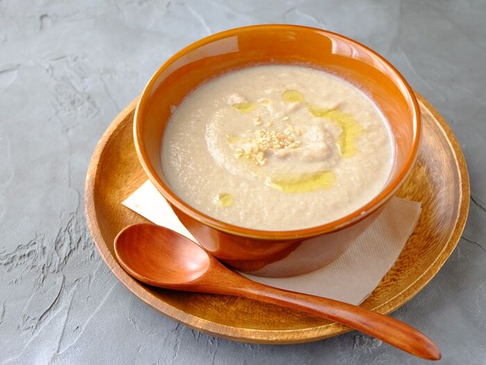 【くらし薬膳】潤い美肌に◎ごぼうとカブのポタージュスープ