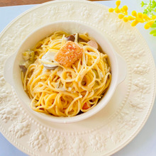 面倒な後片付けも楽勝!「ワンパン明太クリームパスタ」