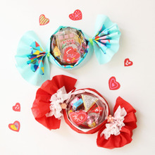 すぐできる市販菓子ラッピング!ビッグキャンディ!誕生日会ホワイトデーお返しに簡単可愛い包み方