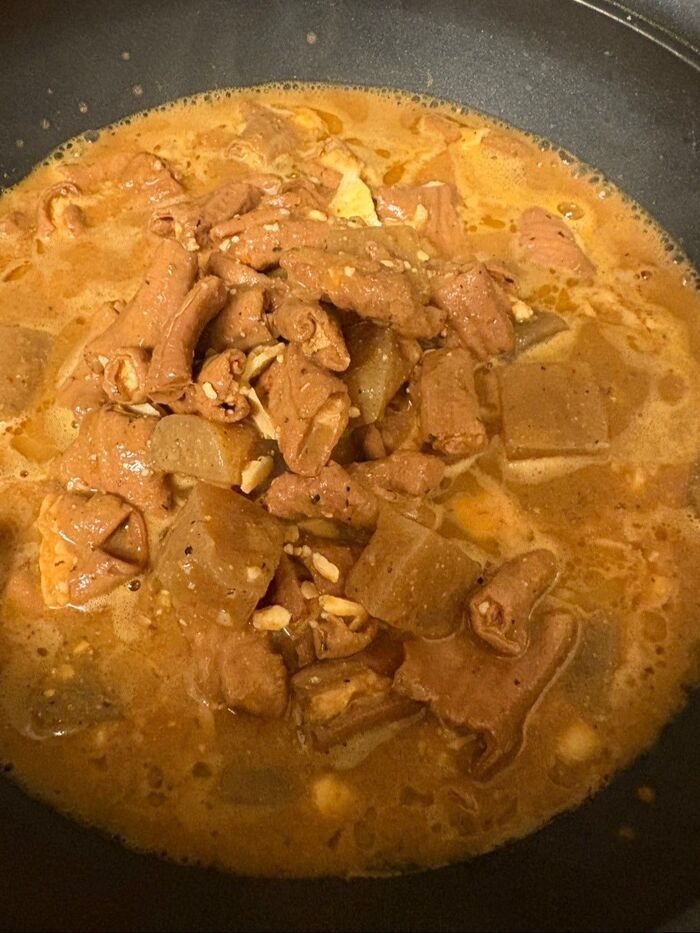 土鍋にあけて温めます!