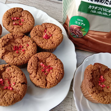 型の代用提案~!これってガトーショコラ?手間なしで簡単!プロテイン入りチョコカップケーキ!