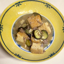 パパッと簡単!「厚揚げとなすの味噌炒め」