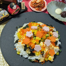 時短、節約、味付け不要!家族みんなで韓国ちらし寿司