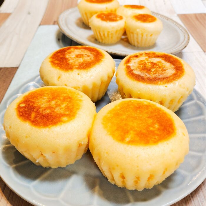 スライスチーズで簡単おいしい!チーズ蒸しぱん!