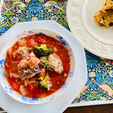 サバ缶、トマト缶、新玉ねぎで血液サラサラ、アンチエイジングで格安ご馳走レシピ