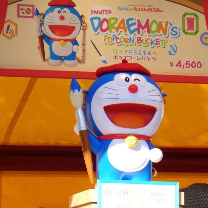 絵かきドラえもんのポップコーンバケツ 4,500円