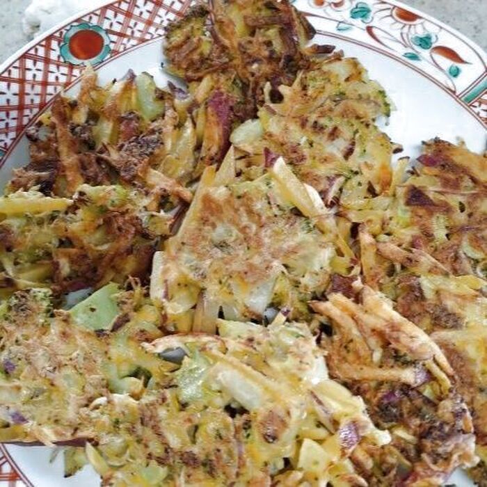 ブロッコリー・さつまいも・チリメンジャコの焼き揚げ