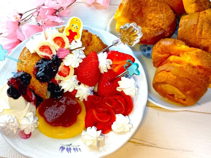 これ食べたい!を一皿に!ポップオーバーの華やかプリンセスプレート!