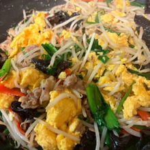 キクラゲと卵の中華炒め!