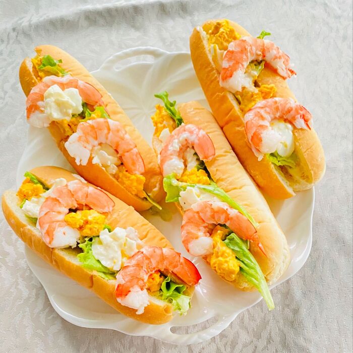 卵とエビのご馳走バンズ