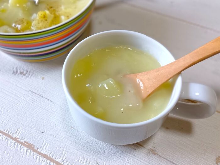 材料が少なく、牛乳を使わなくてもまろやかでおいしいシチューが完成しました! ぜひ、試してみてくださいね。