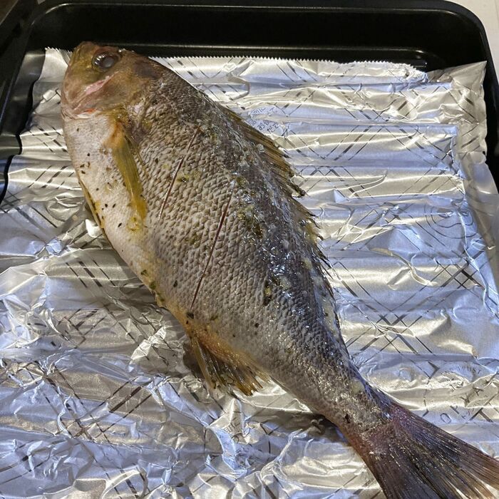 天然魚クエスト イサキのハーブマリネ焼き