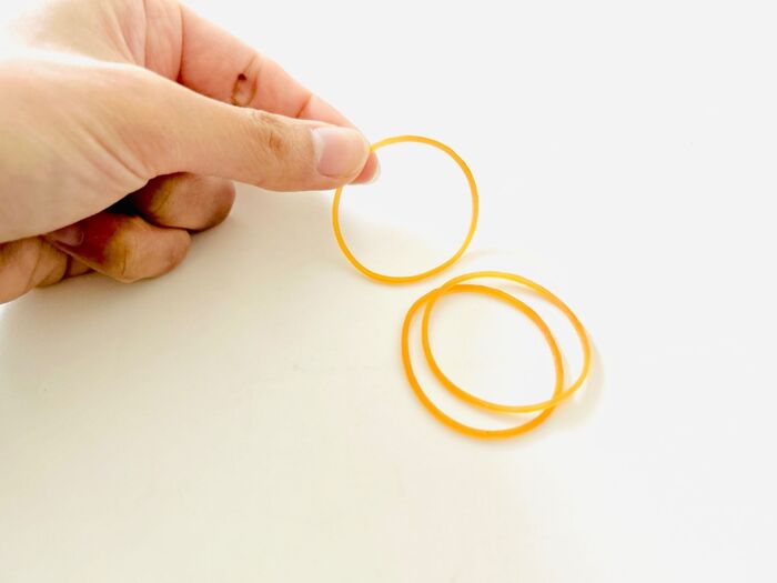 輪ゴムに愛着を!