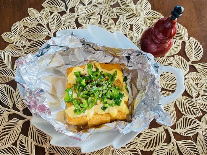 絹揚げのマヨチーズ焼き